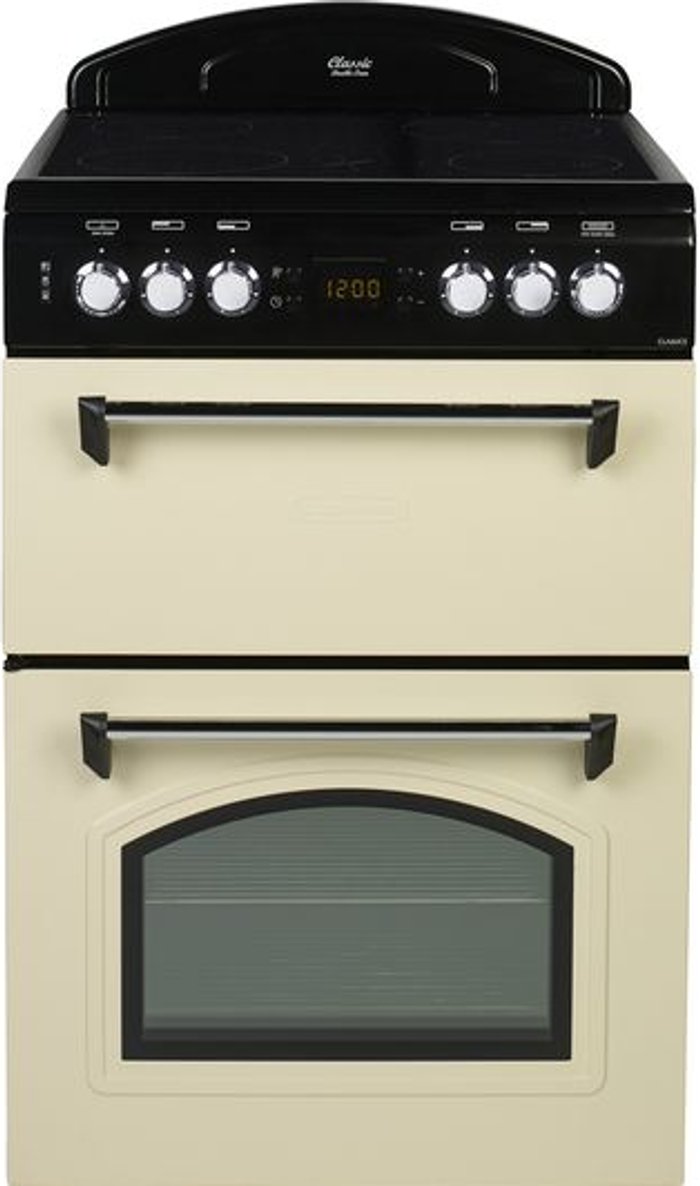 Currys Business | Leisure Leisure CLA60CEC Classic Range-Style 60cm Electric Cooker - Cream Leisure Leisure CLA60CEC Classic Range-Style 60cm Electric Cooker - Cream