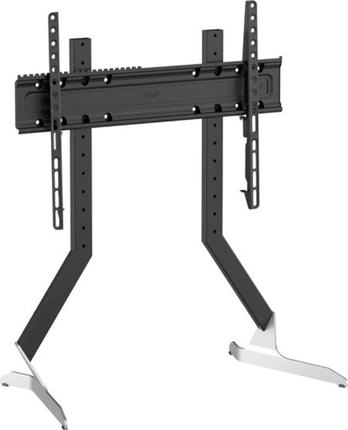 Currys Business | AVF AVF QB600S 537 mm TV Stand with Bracket - Black & Silver AVF AVF QB600S 537 mm TV Stand with Bracket - Black & Silver