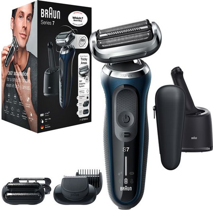Currys Business | Braun BRAUN Series 7 70-N7200cc Wet & Dry Foil Shaver - Black Braun BRAUN Series 7 70-N7200cc Wet & Dry Foil Shaver - Black