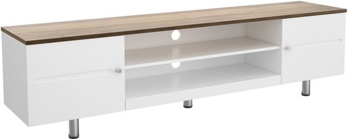 Currys Business | AVF AVF Whitesands FS1900WSSW 1900 mm TV Stand - White & Rustic Wood AVF AVF Whitesands FS1900WSSW 1900 mm TV Stand - White & Rustic Wood