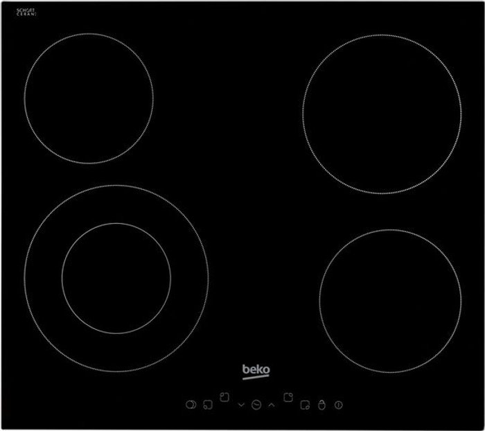 Currys Business | Beko Beko HIC64402T 58 cm Ceramic Hob - Black Beko Beko HIC64402T 58 cm Ceramic Hob - Black