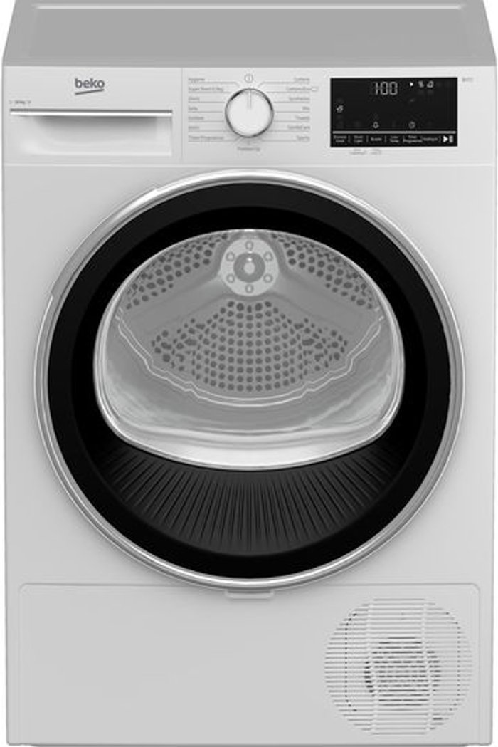 Currys Business | Beko BEKO B3T41011DW 10 kg Condenser Tumble Dryer - White Beko BEKO B3T41011DW 10 kg Condenser Tumble Dryer - White