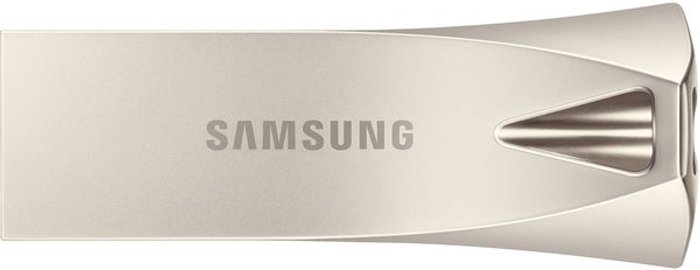 Currys Business | Samsung SAMSUNG Bar Plus USB 3.1 Memory Stick - 64 GB, Champagne Silver, Silver/Grey Samsung SAMSUNG Bar Plus USB 3.1 Memory Stick - 64 GB, Champagne Silver, Silver/Grey