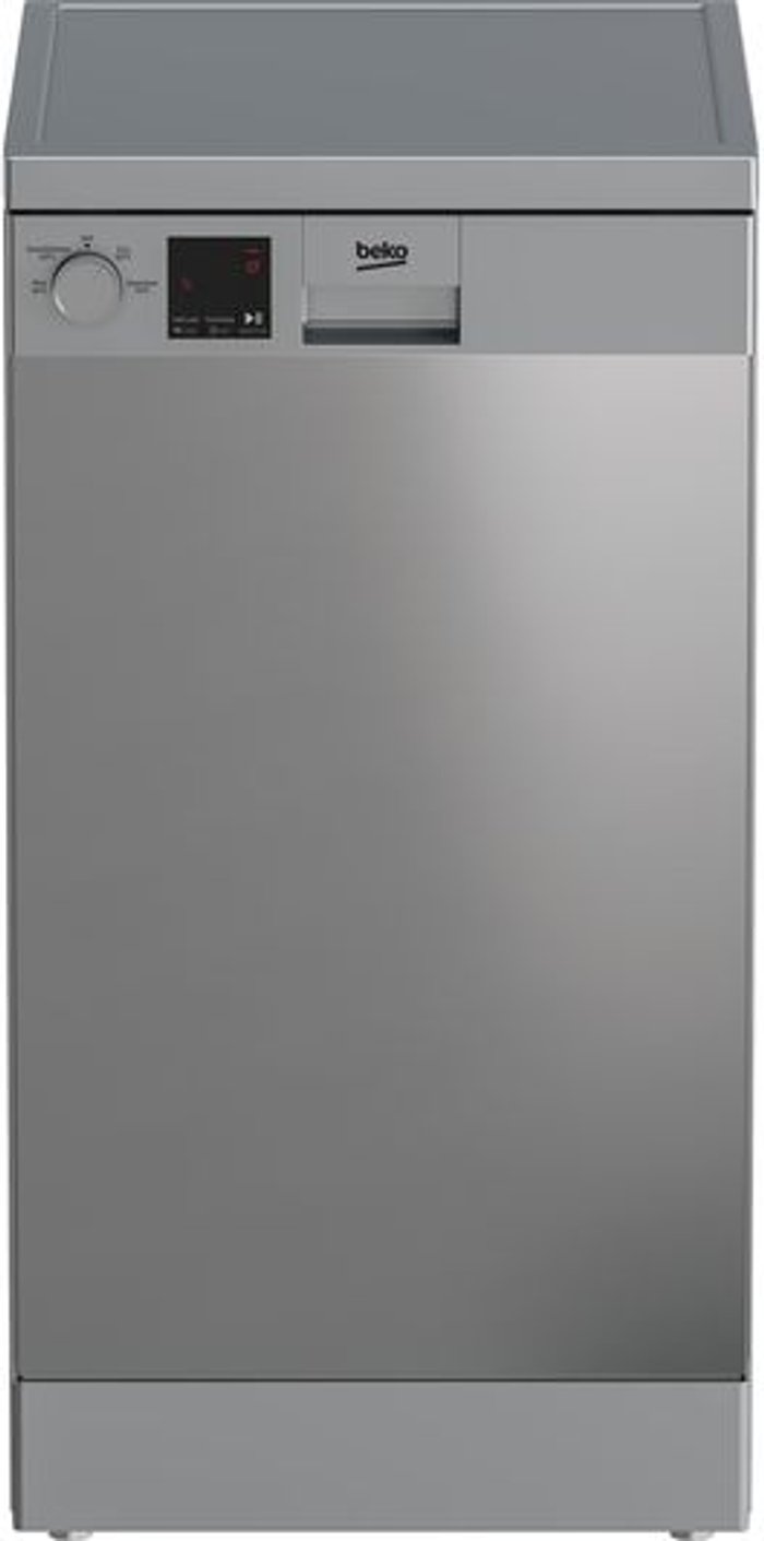 Currys Business | Beko BEKO DVS04X20X Slimline Dishwasher - Stainless Steel, Stainless Steel Beko BEKO DVS04X20X Slimline Dishwasher - Stainless Steel, Stainless Steel
