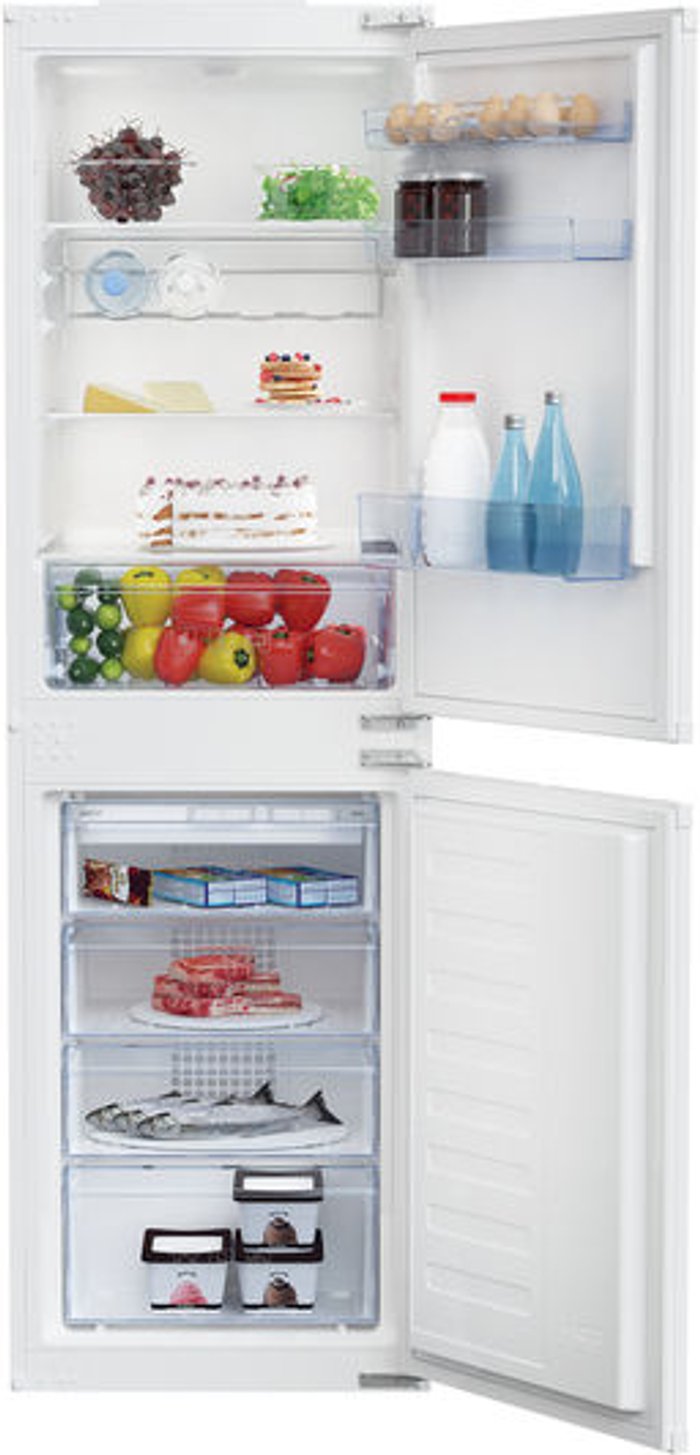 Currys Business | Beko Beko BCSD150 Integrated Combi Fridge Freezer - White Beko Beko BCSD150 Integrated Combi Fridge Freezer - White