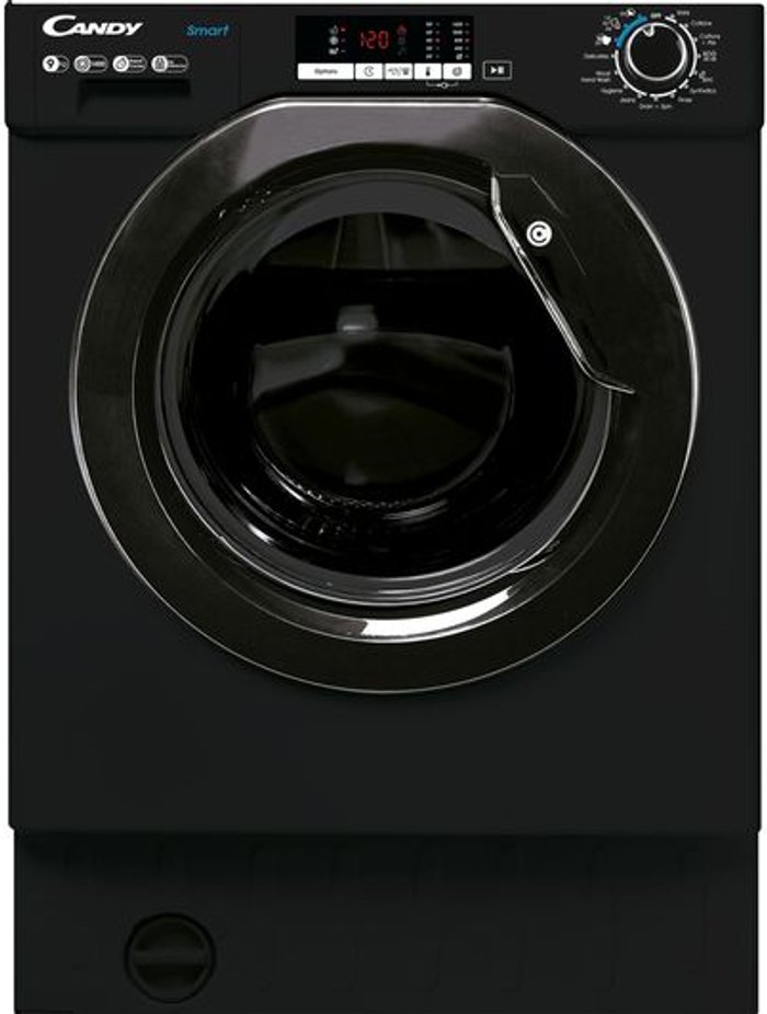 Currys Business | Candy CANDY CBW49D2BBE Integrated 9 kg 1400 Spin Washing Machine - Black Candy CANDY CBW49D2BBE Integrated 9 kg 1400 Spin Washing Machine - Black
