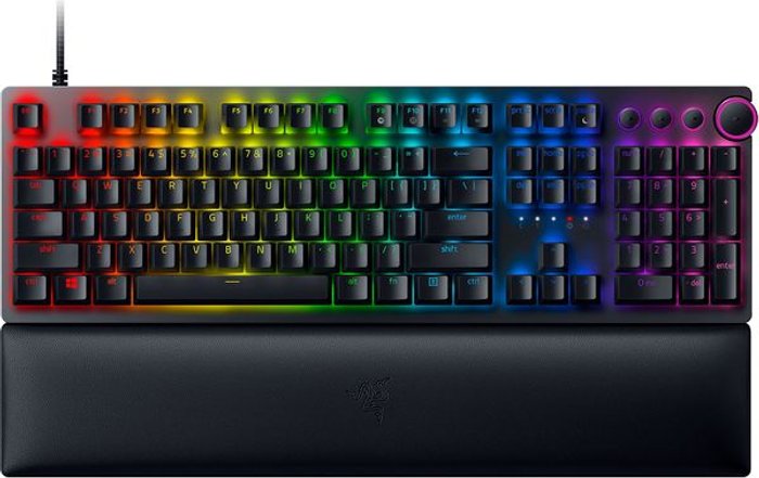 Currys Business | Razer RAZER Huntsman V2 Mechanical Gaming Keyboard - Red Switches, Black Razer RAZER Huntsman V2 Mechanical Gaming Keyboard - Red Switches, Black