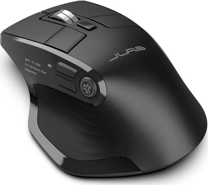 Currys Business | JLAB JLAB AUDIO Epic Mouse Wireless Optical Mouse - Black, Black JLAB JLAB AUDIO Epic Mouse Wireless Optical Mouse - Black, Black