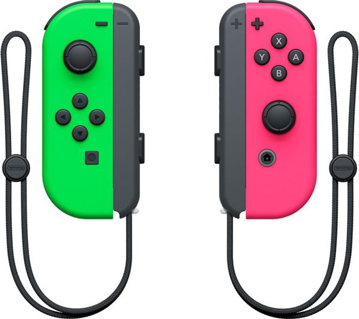 Currys Business | Nintendo NINTENDO Switch Joy-Con Wireless Controllers - Neon Green & Neon Pink Nintendo NINTENDO Switch Joy-Con Wireless Controllers - Neon Green & Neon Pink