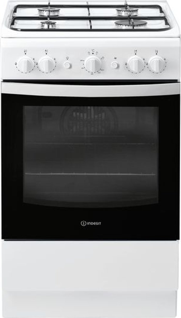 Currys Business | Indesit INDESIT IS5G1KMW/U 50 cm Gas Cooker White Indesit INDESIT IS5G1KMW/U 50 cm Gas Cooker White