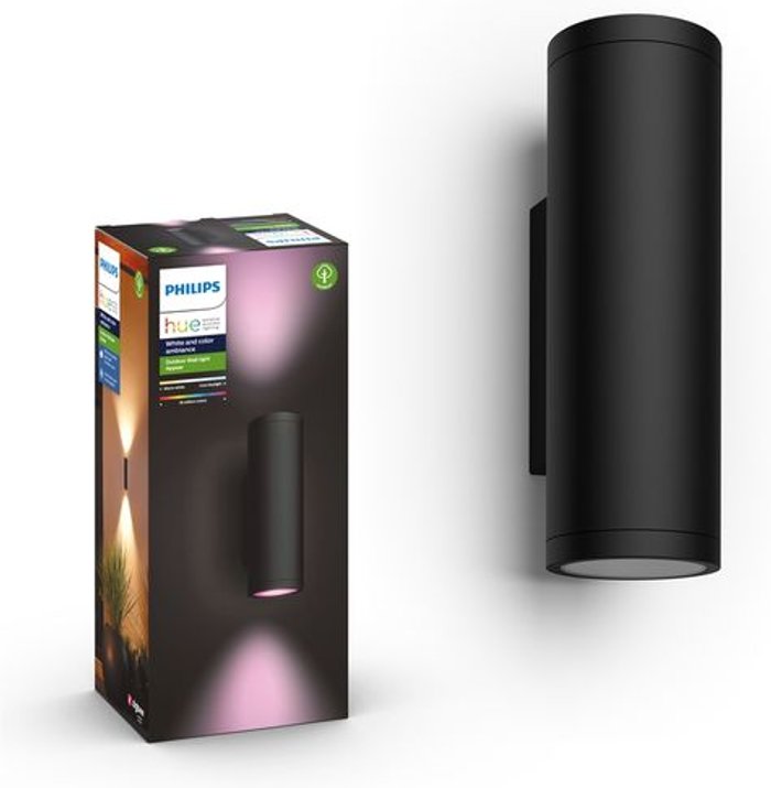 Currys Business | PHILIPS HUE PHILIPS Hue Appear White & Colour Ambiance Outdoor Wall Lamp PHILIPS HUE PHILIPS Hue Appear White & Colour Ambiance Outdoor Wall Lamp