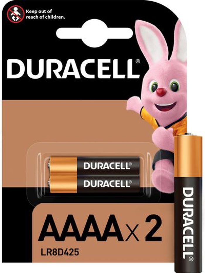 Currys Business | Duracell DURACELL Ultra AAAA Batteries - Pack of 2 Duracell DURACELL Ultra AAAA Batteries - Pack of 2