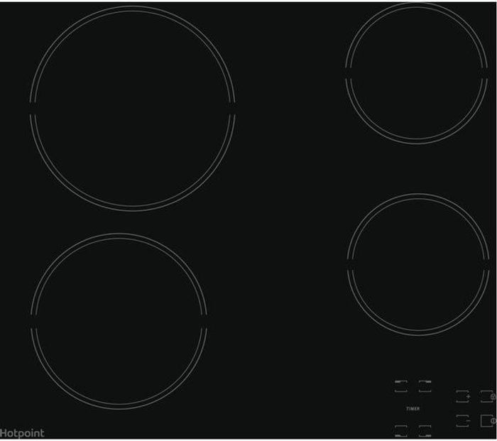 Currys Business | Hotpoint HOTPOINT HR 651 C H Electric Ceramic Hob - Black, Black Hotpoint HOTPOINT HR 651 C H Electric Ceramic Hob - Black, Black