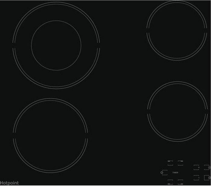 Currys Business | Hotpoint HOTPOINT HR 612 C H Electric Ceramic Hob - Black Hotpoint HOTPOINT HR 612 C H Electric Ceramic Hob - Black