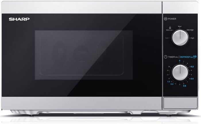 Currys Business | Sharp SHARP YC-MS01U-S Solo Microwave - Silver Sharp SHARP YC-MS01U-S Solo Microwave - Silver