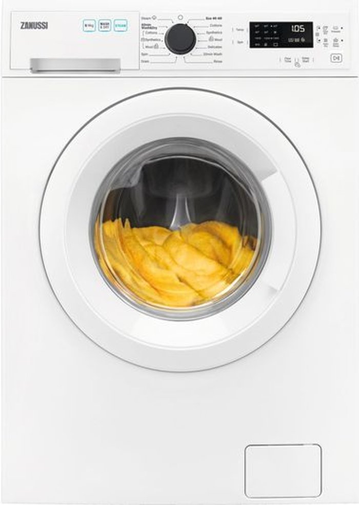 Currys Business | Zanussi ZANUSSI AutoAdjust ZWD86SB4PW 8 kg Washer Dryer - White Zanussi ZANUSSI AutoAdjust ZWD86SB4PW 8 kg Washer Dryer - White