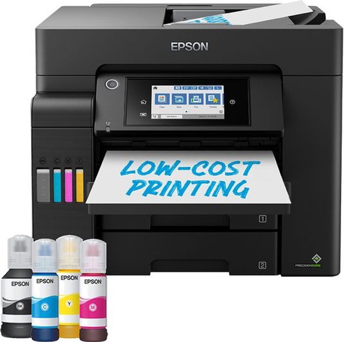 Currys Business | Epson EPSON EcoTank ET-5800 All-in-One Wireless Inkjet Printer with Fax, Black Epson EPSON EcoTank ET-5800 All-in-One Wireless Inkjet Printer with Fax, Black