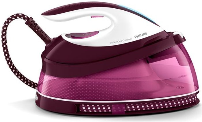 Currys Business | Philips PHILIPS PerfectCare Compact GC7842/46 Steam Generator Iron - Purple Philips PHILIPS PerfectCare Compact GC7842/46 Steam Generator Iron - Purple