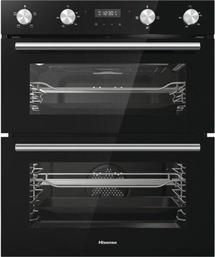Currys Business | Hisense HISENSE BID75211BGUK Electric Built-under Double Oven - Black Hisense HISENSE BID75211BGUK Electric Built-under Double Oven - Black
