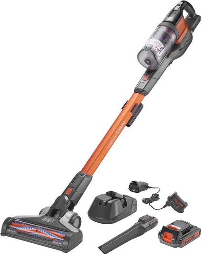 Currys Business | Black & Decker BLACK DECKER PowerSeries Extreme BHFEV182C-GB Cordless Vacuum Cleaner - Orange Black & Decker BLACK DECKER PowerSeries Extreme BHFEV182C-GB Cordless Vacuum Cleaner - Orange