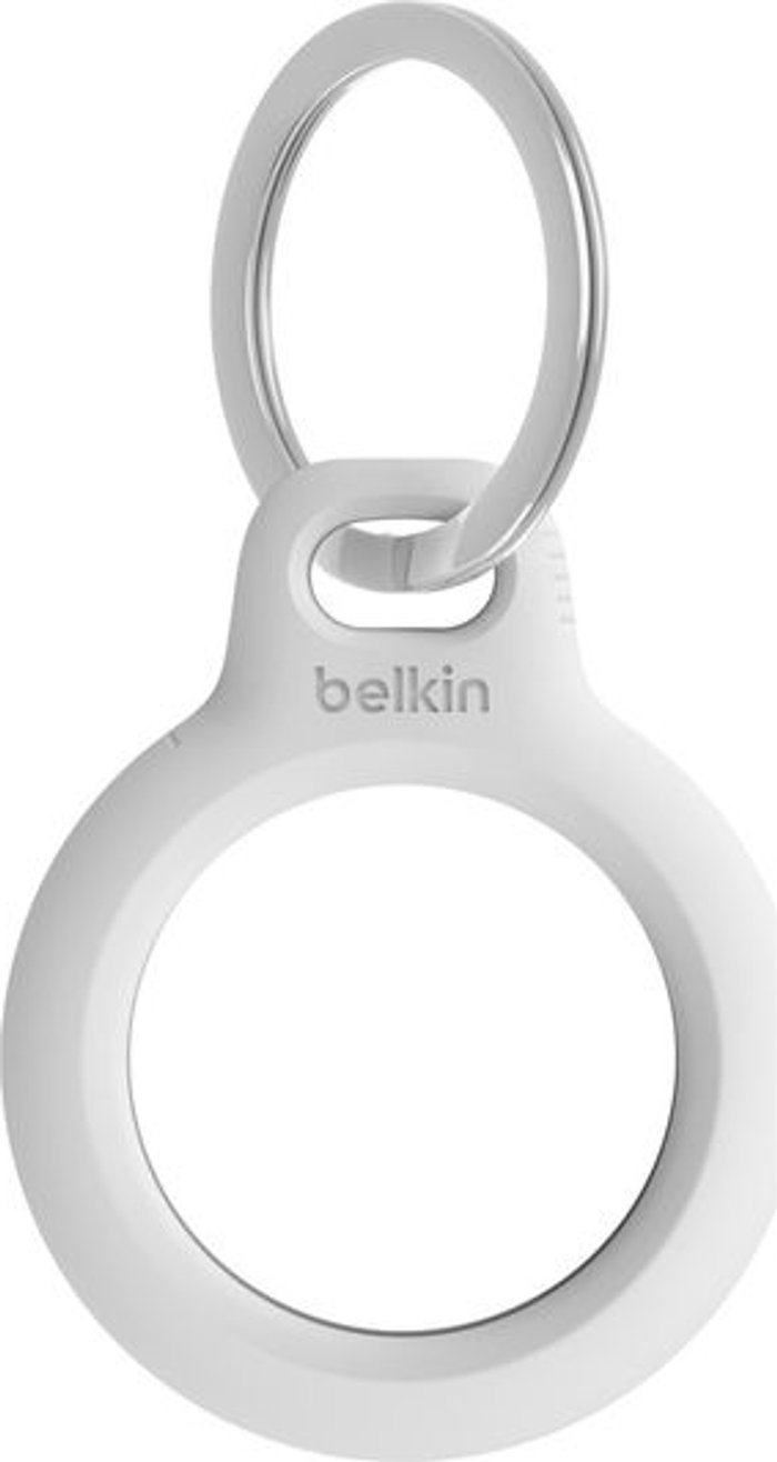 Currys Business | Belkin Belkin Secure Holder with Key Ring for AirTag - White Belkin Belkin Secure Holder with Key Ring for AirTag - White