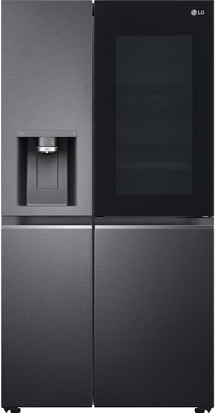 Currys Business | LG LG InstaView GSXV91MCAE American-Style Smart Fridge Freezer - Matte Black LG LG InstaView GSXV91MCAE American-Style Smart Fridge Freezer - Matte Black