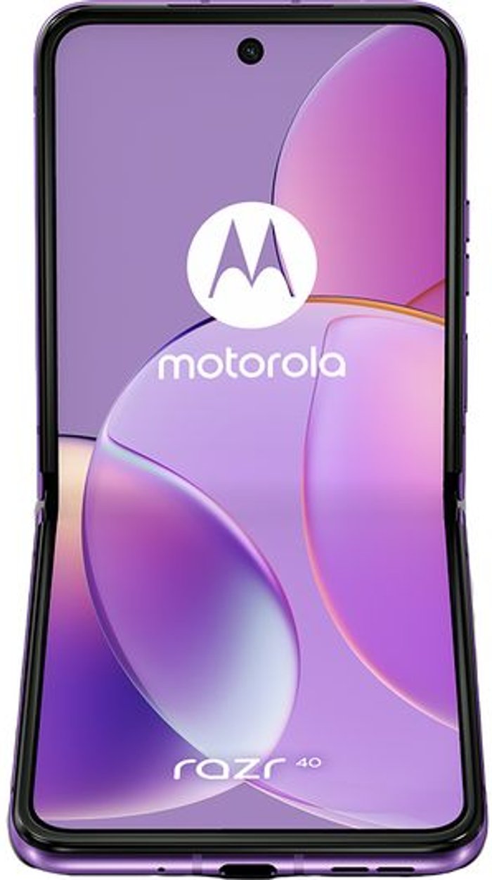 Currys Business | Motorola MOTOROLA Razr 40 - 256 GB, Summer Lilac, Purple Motorola MOTOROLA Razr 40 - 256 GB, Summer Lilac, Purple