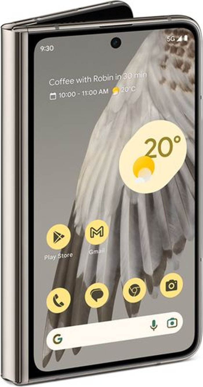 Currys Business | Google GOOGLE Pixel Fold - 256 GB, Porcelain, White Google GOOGLE Pixel Fold - 256 GB, Porcelain, White