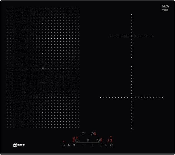 Currys Business | NEFF NEFF N70 T56FD50X0 Electric Induction Hob - Black, Black NEFF NEFF N70 T56FD50X0 Electric Induction Hob - Black, Black
