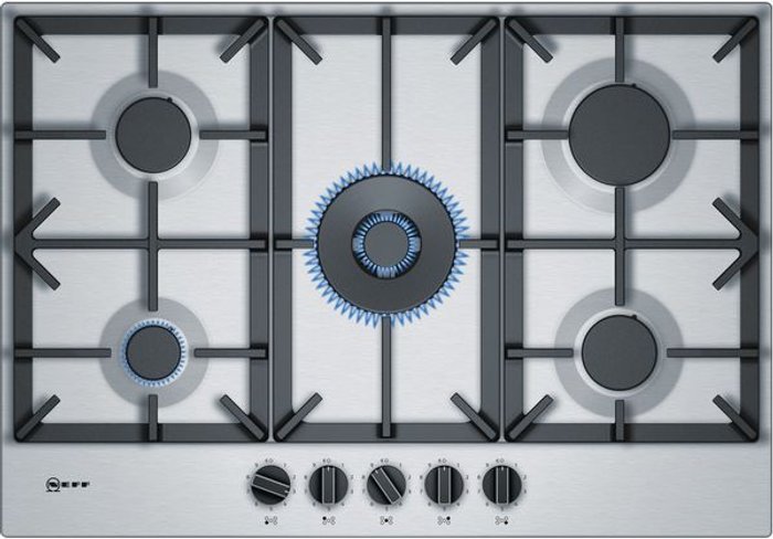 Currys Business | NEFF NEFF N70 T27DS59N0 Gas Hob - Stainless Steel, Stainless Steel NEFF NEFF N70 T27DS59N0 Gas Hob - Stainless Steel, Stainless Steel