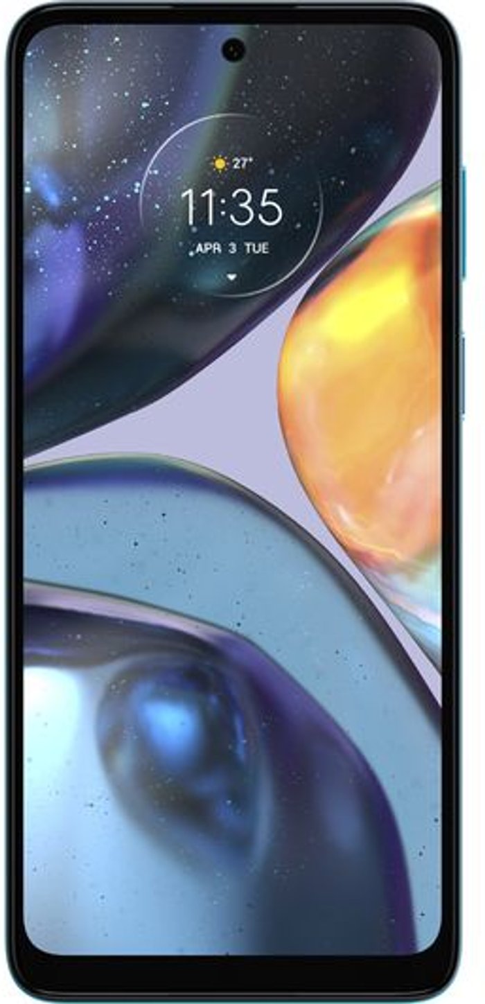 Currys Business | Motorola MOTOROLA Moto G22 - 64 GB, Iceberg Blue Motorola MOTOROLA Moto G22 - 64 GB, Iceberg Blue