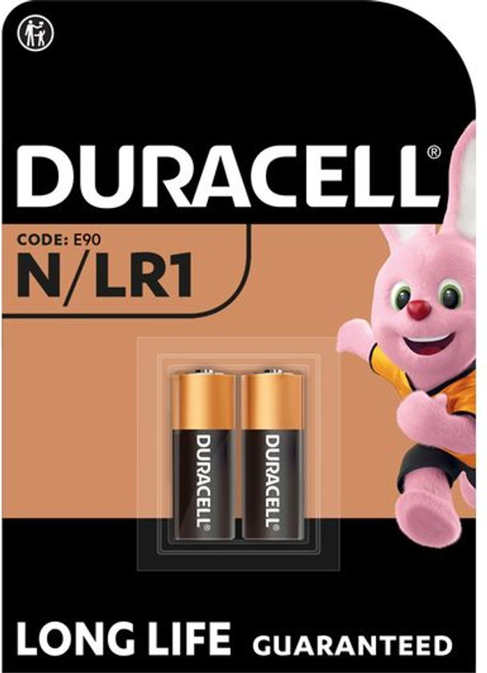 Currys Business | Duracell DURACELL MN9100/LR1/KN N Alkaline Batteries - Pack of 2 Duracell DURACELL MN9100/LR1/KN N Alkaline Batteries - Pack of 2