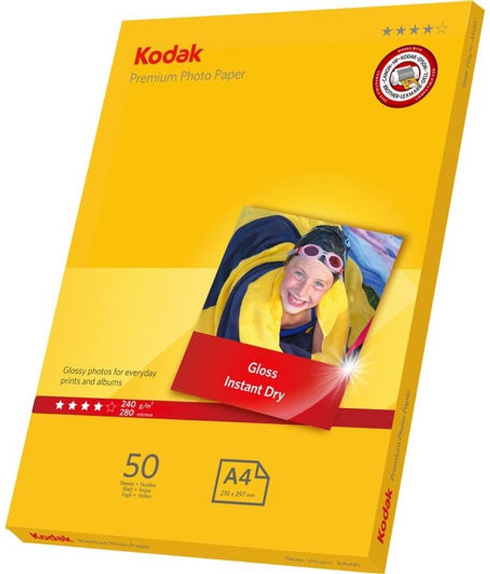 Currys Business | Kodak KODAK 5740-094 A4 Photo Paper - 50 Sheets Kodak KODAK 5740-094 A4 Photo Paper - 50 Sheets