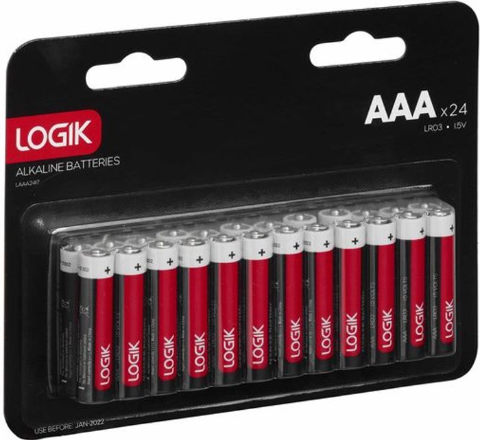 Currys Business | Logik LOGIK LAAA2417 AAA Batteries - Pack of 24 Logik LOGIK LAAA2417 AAA Batteries - Pack of 24