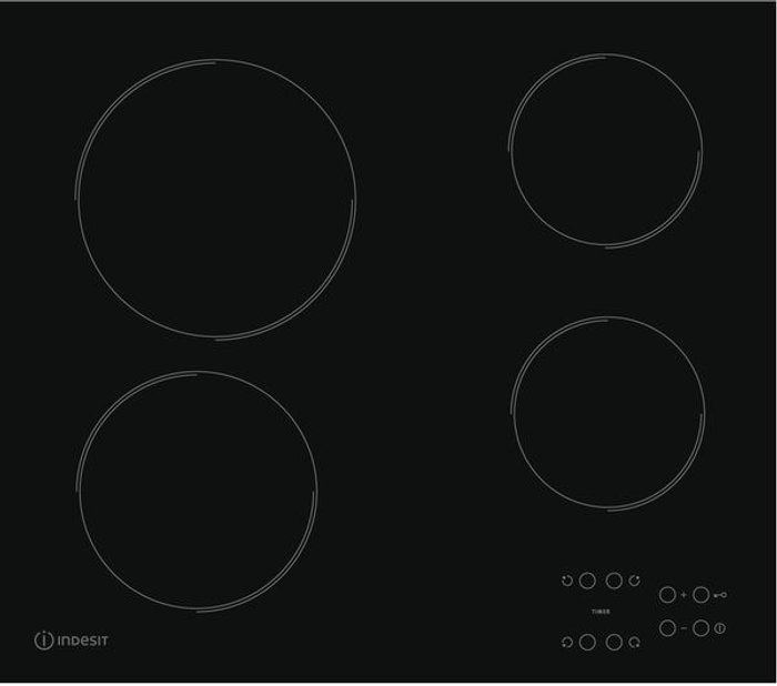 Currys Business | Indesit INDESIT RI 161 C Hob Electric Ceramic Hob - Black Indesit INDESIT RI 161 C Hob Electric Ceramic Hob - Black