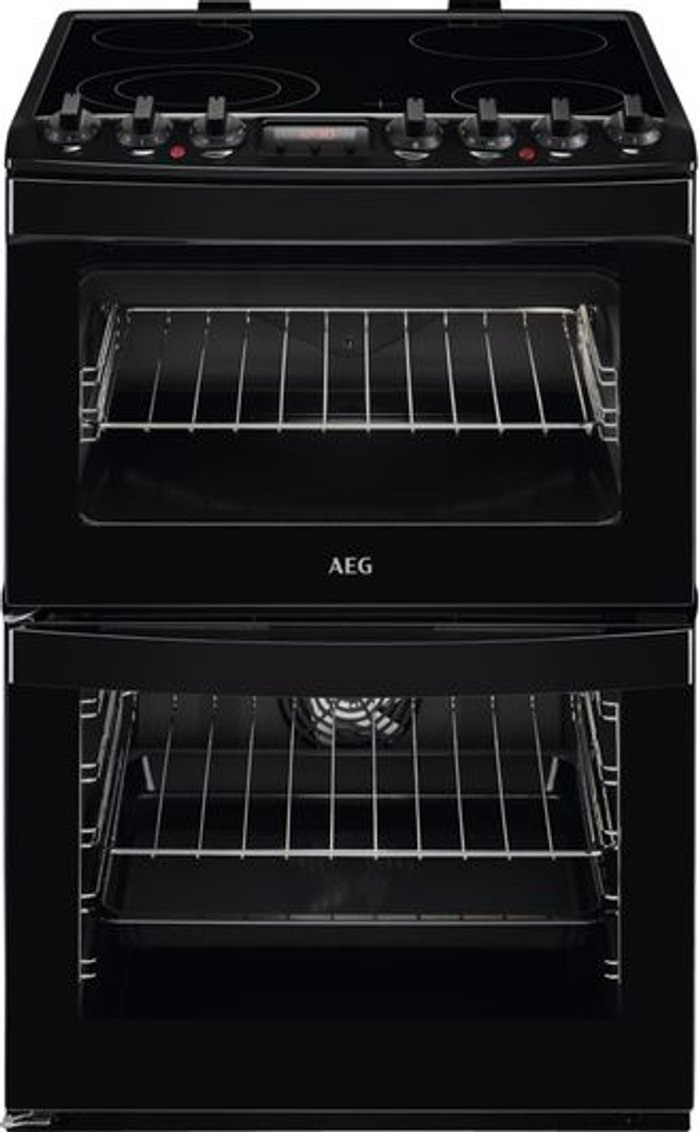 Currys Business | AEG AEG CCB6740ACB 60 cm Electric Ceramic Cooker - Black AEG AEG CCB6740ACB 60 cm Electric Ceramic Cooker - Black