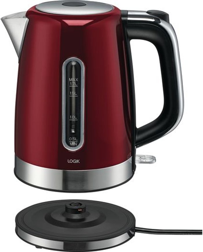 Currys Business | Logik LOGIK L17SKR21 Jug Kettle - Red Logik LOGIK L17SKR21 Jug Kettle - Red