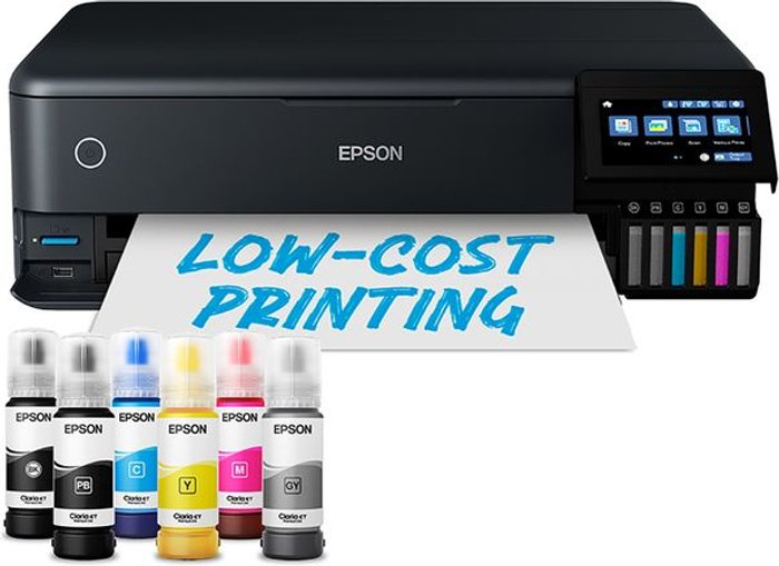 Currys Business | Epson EPSON EcoTank ET-8550 All-in-One Wireless A3 Photo Printer, Black Epson EPSON EcoTank ET-8550 All-in-One Wireless A3 Photo Printer, Black