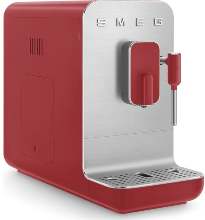 Currys Business | Smeg SMEG BCC02RDMUK Bean to Cup Coffee Machine - Matte Red Smeg SMEG BCC02RDMUK Bean to Cup Coffee Machine - Matte Red