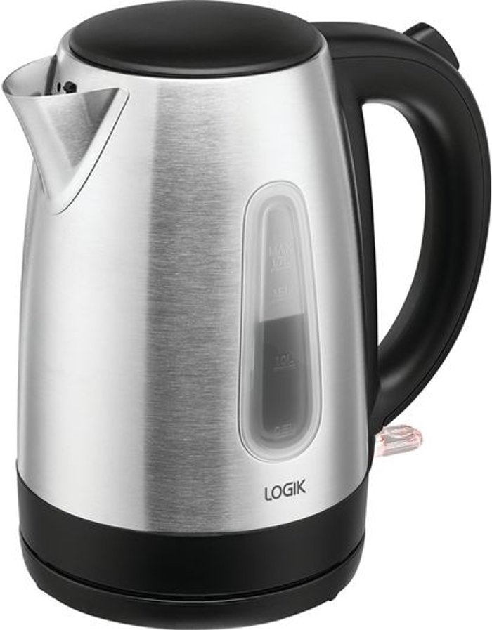 Currys Business | Logik LOGIK L17JBS17 Jug Kettle - Stainless Steel, Stainless Steel Logik LOGIK L17JBS17 Jug Kettle - Stainless Steel, Stainless Steel