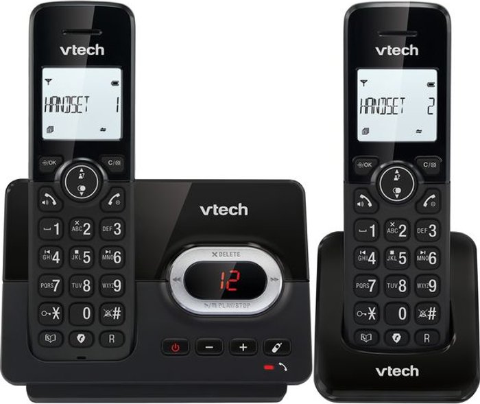 Currys Business | Vtech VTECH CS2051 Cordless Phone - Twin Handsets Vtech VTECH CS2051 Cordless Phone - Twin Handsets