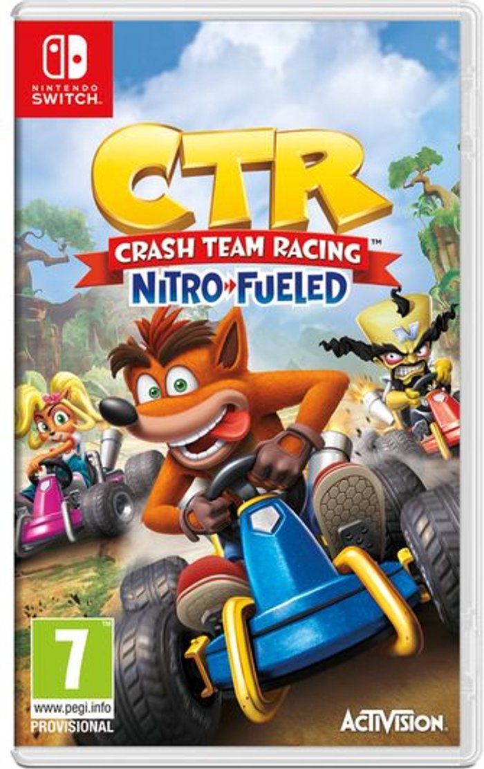 Currys Business | NINTENDO SWITCH NINTENDO SWITCH Crash Team Racing - Nitro-Fuelled & Joy-Con Racing Wheels Bundle NINTENDO SWITCH NINTENDO SWITCH Crash Team Racing - Nitro-Fuelled & Joy-Con Racing Wheels Bundle