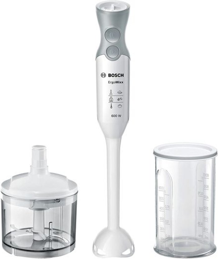 Currys Business | Bosch Bosch ErgoMixx MSM66020GB Hand Blender with 5 Accessories - White Bosch Bosch ErgoMixx MSM66020GB Hand Blender with 5 Accessories - White