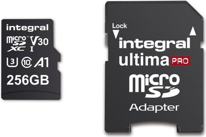 Currys Business | Integral INTEGRAL V30 Class 10 microSD Memory Card - 256 GB Integral INTEGRAL V30 Class 10 microSD Memory Card - 256 GB