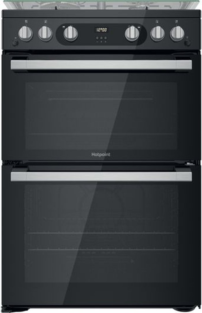 Currys Business | Hotpoint HOTPOINT HDM67G0C2CB 60 cm Gas Cooker - Black Hotpoint HOTPOINT HDM67G0C2CB 60 cm Gas Cooker - Black