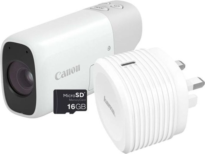Currys Business | Canon CANON PowerShot Zoom Camera Essential Kit - White Canon CANON PowerShot Zoom Camera Essential Kit - White