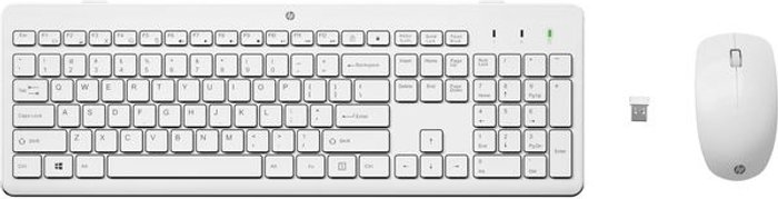 Currys Business | HP HP 230 Wireless Keyboard & Mouse Set - White HP HP 230 Wireless Keyboard & Mouse Set - White