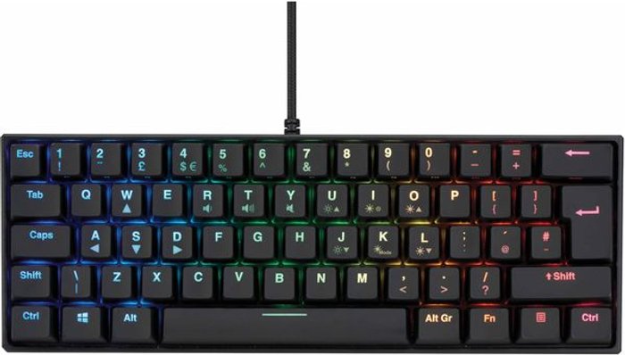 Currys Business | ADX ADX Firefight Pro 23 Mechanical Gaming Keyboard - Black, Black ADX ADX Firefight Pro 23 Mechanical Gaming Keyboard - Black, Black
