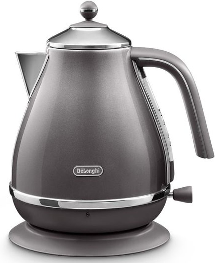 Currys Business | Delonghi DELONGHI Icona Metallics KBOT3001.GY Jug Kettle - Grey Delonghi DELONGHI Icona Metallics KBOT3001.GY Jug Kettle - Grey