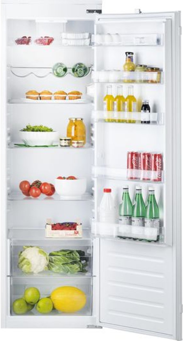 Currys Business | Hotpoint HOTPOINT HS 18011 Integrated Tall Fridge - Sliding Hinge Hotpoint HOTPOINT HS 18011 Integrated Tall Fridge - Sliding Hinge